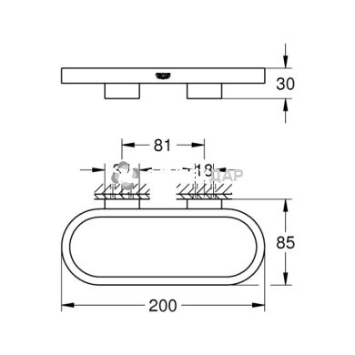 Полотенцедержатель Grohe Selection 41035000