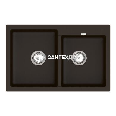 Мойка кварцевая Vankor Orman OMP 05.80 Chocolate + сифон