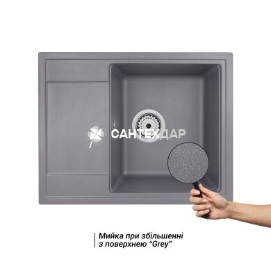 Мойка кухонная Qtap CS 6450 GRE