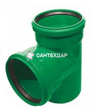 Тройник бесшумный ПП Ostendorf (наружная канализация) 110/110х87°