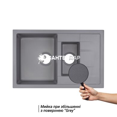 Мойка кухонная Qtap CS 7648 GRE