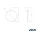 Кольцо для полотенца Cosh 80-907