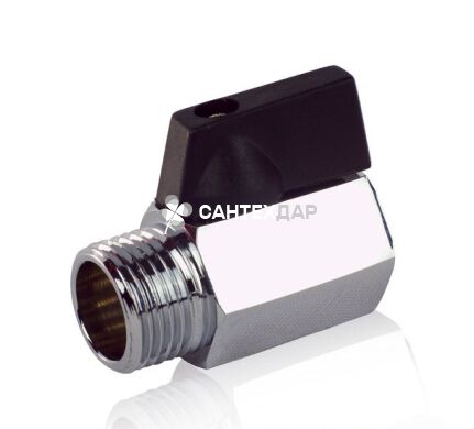 Кран шаровый мини FADO PN40 1/2" НВ бабочка