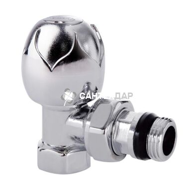 Кран радиаторный терморегулирующий Icma 1/2" угловой верхний хром №1112