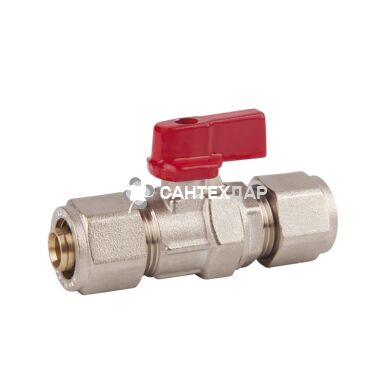 Кран шаровый для металлопластиковой трубы SD Forte 20х20 мм