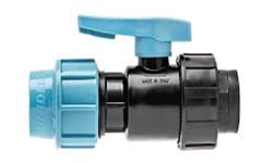 Кран шаровый для труб ПНД Unidelta 25х3/4" ВР