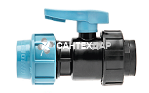 Кран шаровый для труб ПНД Unidelta 25х3/4" ВР