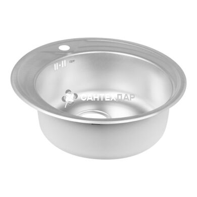 Мийка кухонна з нержавіючої сталі Qtap D510 Micro Decor 0,8 мм