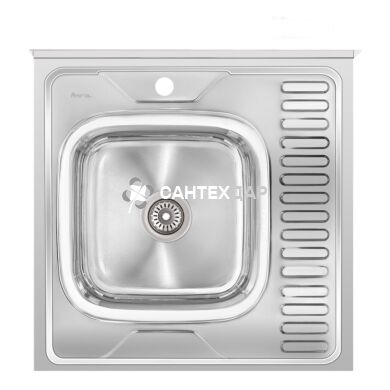 Мойка кухонная Imperial нержавейка 6060 Polish 0,6 мм левая