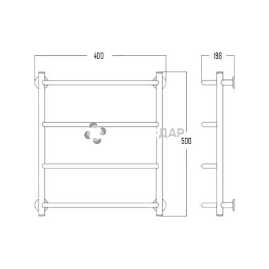 Рушникосушарка водяна UA Драбинка D 38/20х1/2" 40х50 S4