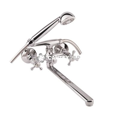 Смеситель для ванной буксовый Q-Tap Mayfair CRM 140 керамика