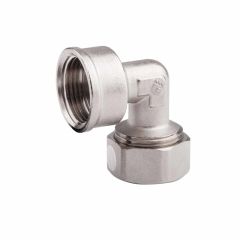 Угол металлопластиковый обжимной SD Forte 20*1/2 ВР