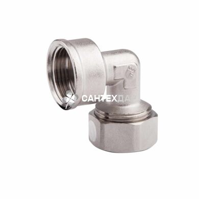 Угол металлопластиковый обжимной SD Forte 20*1/2 ВР