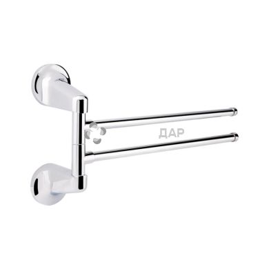 Держатель полотенец GF Italy 2812 двойной поворотный хром