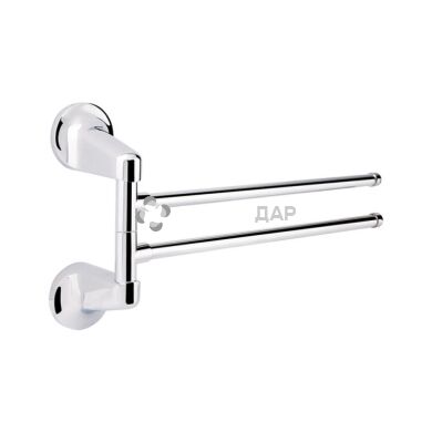 Держатель полотенец GF Italy 2812 двойной поворотный хром