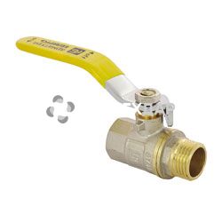 Кран шаровый для газа АБ 1/2" НВ ручка