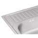 Мийка кухонна з нержавіючої сталі Qtap 6550 Satin 0,8 мм