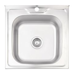 Кухонна мийка нержавіюча Lidz 5050 Decor 0,8 мм