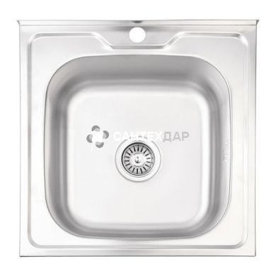 Кухонна мийка нержавіюча Lidz 5050 Decor 0,8 мм