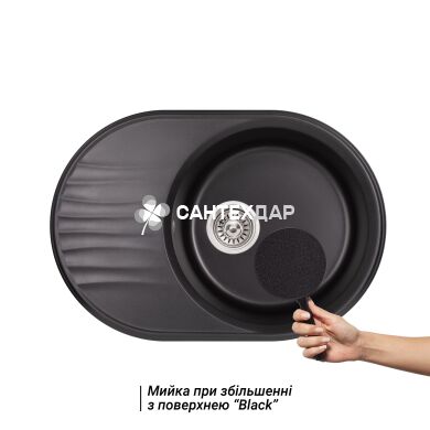 Мойка кухонная Qtap CS 7451 BLA