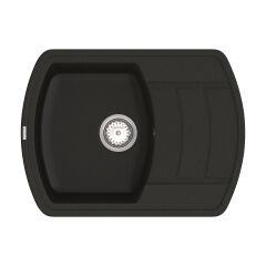 Мойка кварцевая Vankor Norton NMP 02.67 Black + сифон