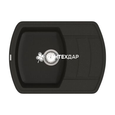 Мойка кварцевая Vankor Norton NMP 02.67 Black + сифон
