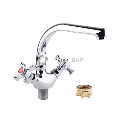 Смеситель для кухни буксовый GF Italy 22-276F CRM на гайке