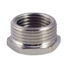 Футорка латунная АБ 1 1/4x1 НВ никель