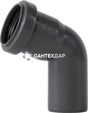 Коліно ПП внутрішньої каналізації Ostendorf Safe 40х67&deg;