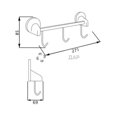 Гачок Lidz (CRM) -115.08.03