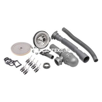 Мийка кухонна з нержавіючої сталі Qtap 6550 Micro Decor 0,8 мм