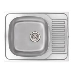 Мийка кухонна з нержавіючої сталі Qtap 6550 Micro Decor 0,8 мм