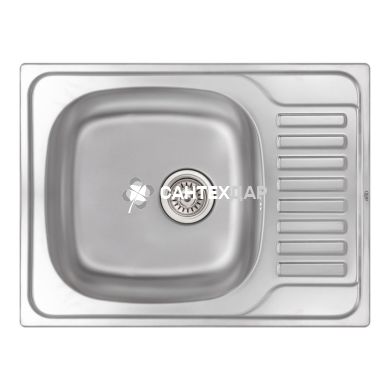 Мийка кухонна з нержавіючої сталі Qtap 6550 Micro Decor 0,8 мм