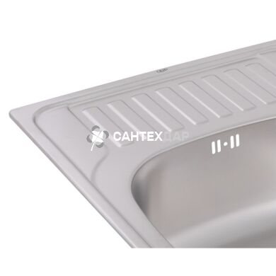 Мийка кухонна з нержавіючої сталі Qtap 6550 Micro Decor 0,8 мм