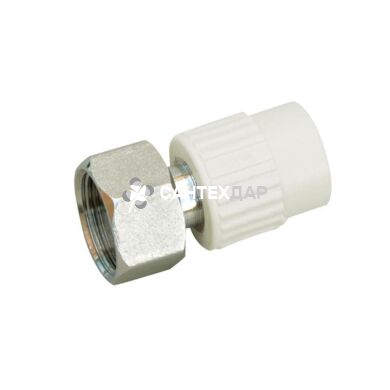 Муфта с накидной гайкой PPR Blue Ocean 20х1/2" ВР латунная вставка