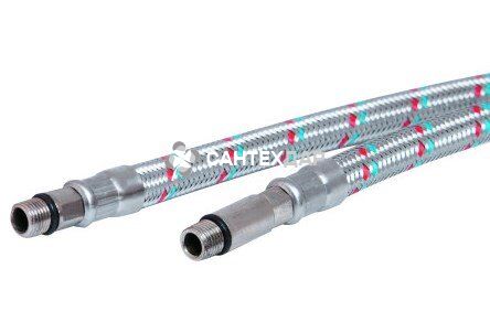 Подводка гибкая SD PLUS для смесителя в алюминиевой оплетке М10х1/2" пара 1,5 м