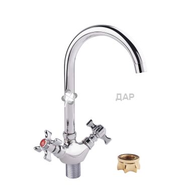 Смеситель для кухни буксовый GF Italy 22-278F CRM на гайке