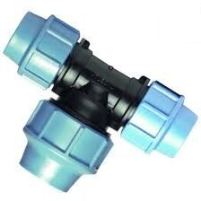 Тройник зажимной переходной для труб ПНД Unidelta 25х32х25 мм