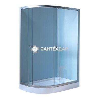 Душова кабіна Lidz Latwa 120x85R низький скло прозоре