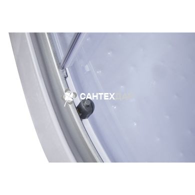 Душовий бокс Lidz TANI 90x90.GR низький скло тоноване стінки чорні