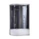 Гідробокс Lidz TANI 120x80R.GR, високий, скло тоноване, стінки чорні