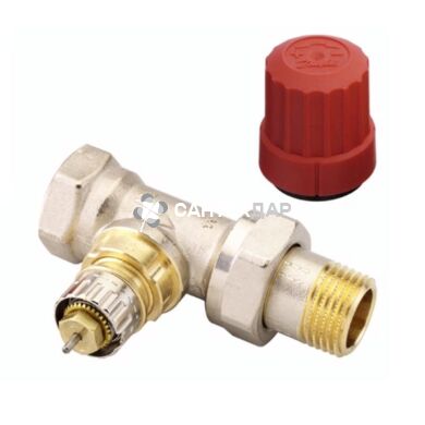 Кран радиаторный Danfoss RA-N для термоголовки 1/2" прямой с преднастройкой 013G0014