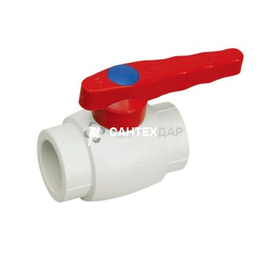 Кран шаровый PPR Blue Ocean 32 для горячей воды