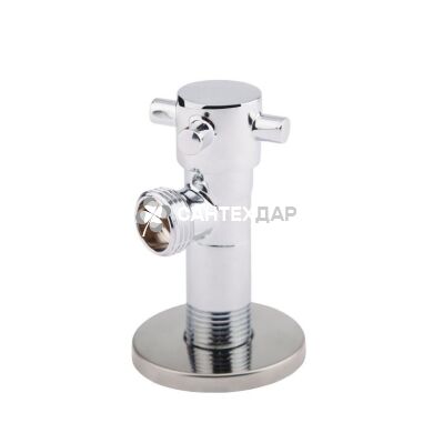 Кран угловой вентильный SD Forte 1/2"х1/2" крест