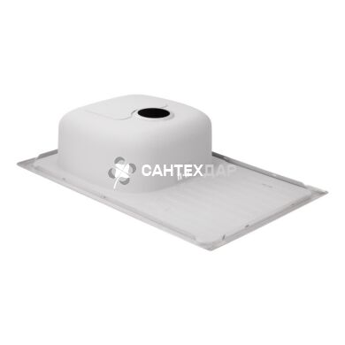 Мийка кухонна з нержавіючої сталі Qtap 7850 Satin 0,8 мм