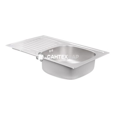 Мийка кухонна з нержавіючої сталі Qtap 7850 Satin 0,8 мм