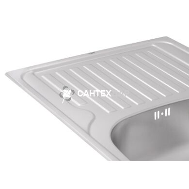 Мийка кухонна з нержавіючої сталі Qtap 7850 Satin 0,8 мм