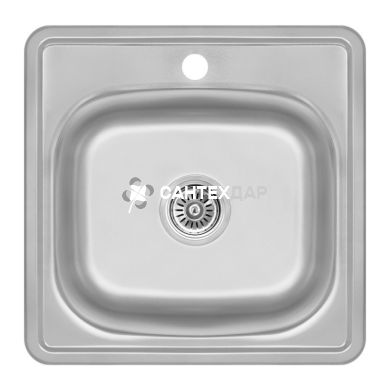 Кухонна мийка нержавіюча Lidz 4848 Decor 0,6 мм