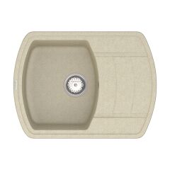 Мойка кварцевая Vankor Norton NMP 02.67 Beige + сифон