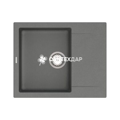 Мойка кварцевая Vankor Orman OMP 02.61 Gray + сифон